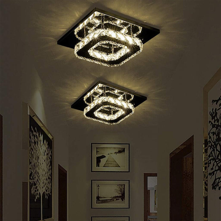 Skanto | Taklampe Krystall LED Moderne Innfelt Armatur