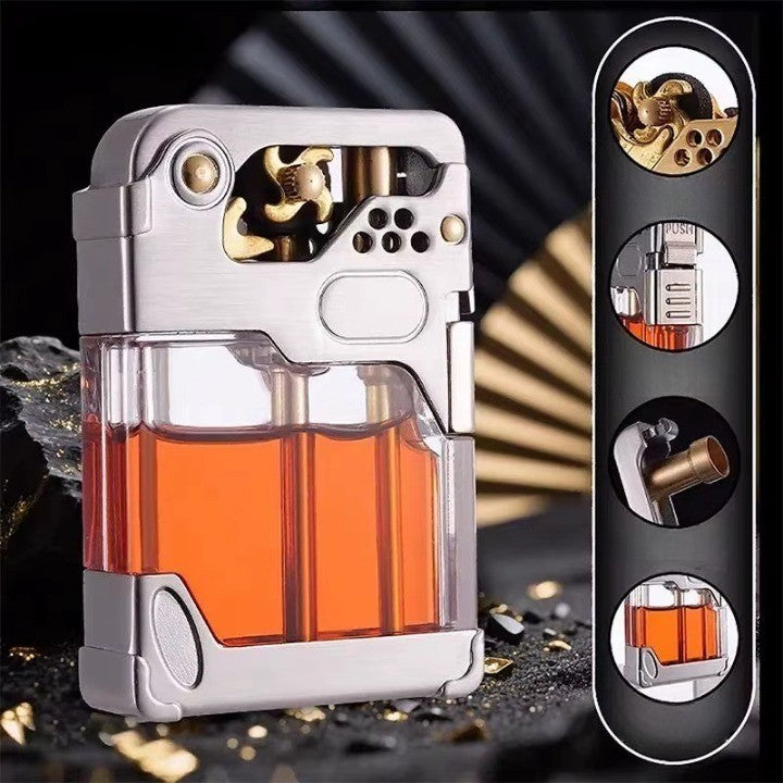Clear Tank Metal Kerosene Lighter | Skanto