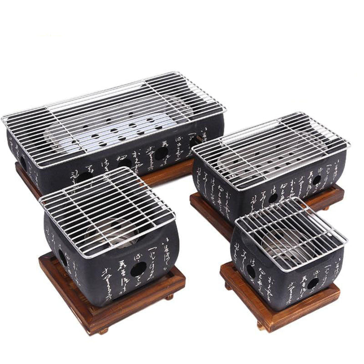 BBQ Grill Kullsyrebq Griller Innendørs Utendørs BBQ Grillpanne Komfyr | Skanto