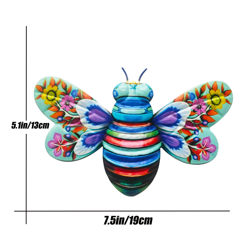 Skanto | Iron Bee Art Skulptur Hengende Veggdekorasjoner for Hage