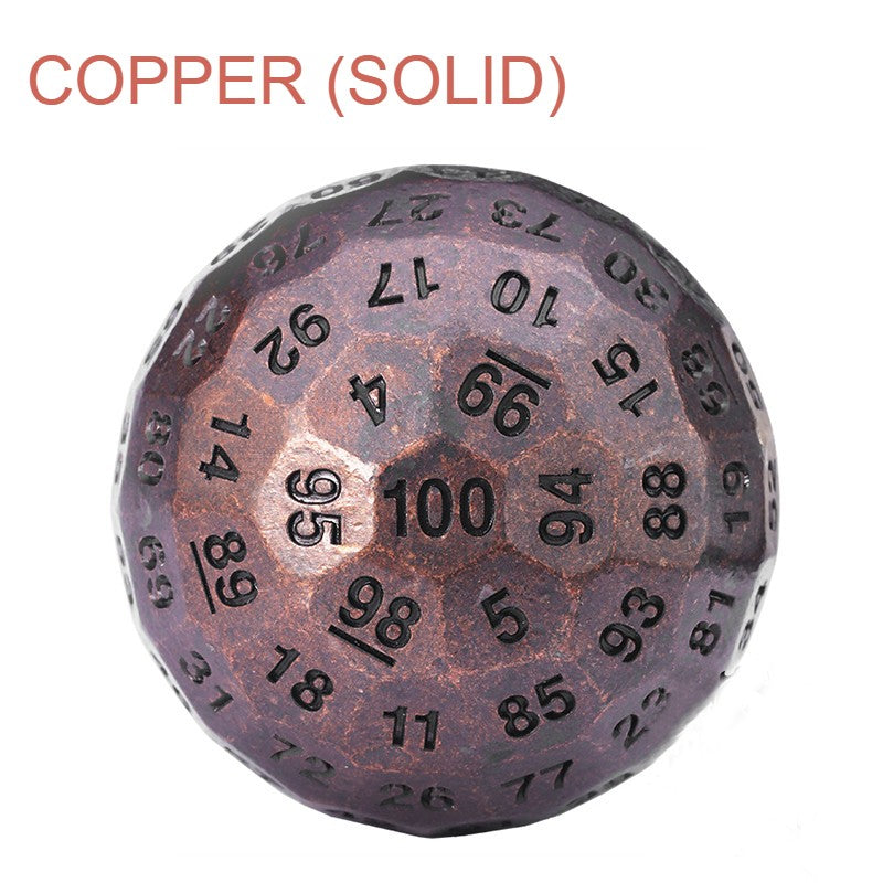 Skanto | 100-sidet polyhedron metall terninger med nummerering, designet for stor fest og flere muligheter