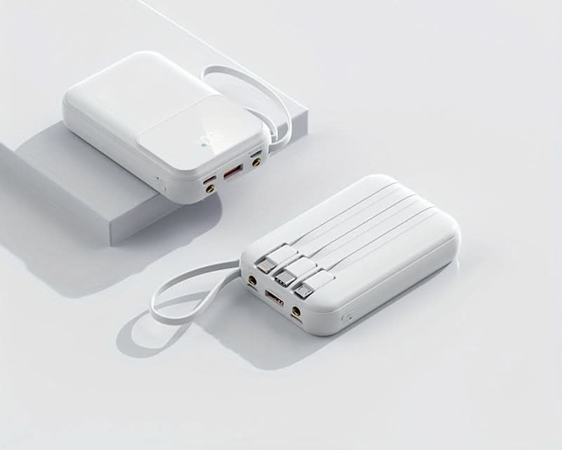 Skanto | 10000mAh Bærbar Power Bank med kabler