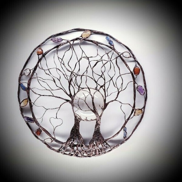 Circle Of Life-Metal Tree Wall Art | Skanto