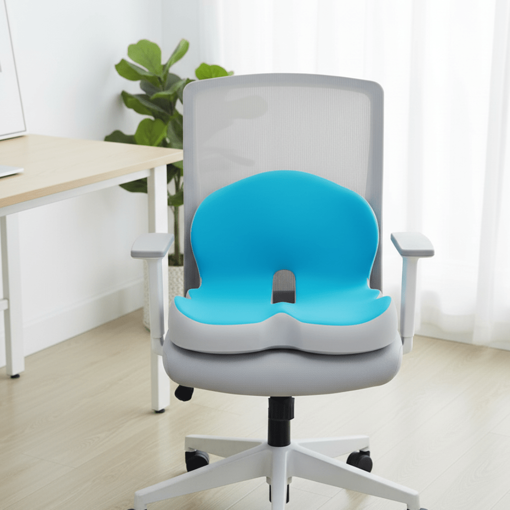 Skanto | ErgoComfort Setepute – Ergonomisk Minne Skumpute for Ryggstøtte og Komfort