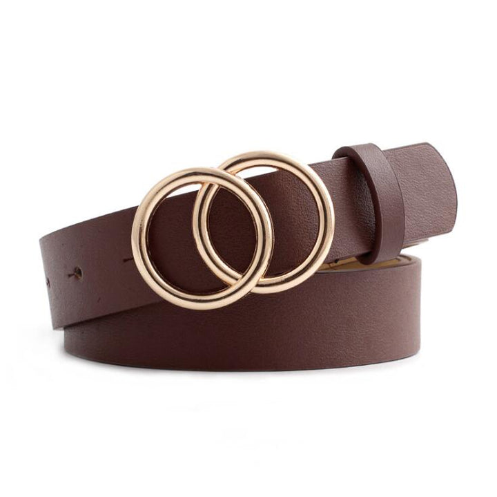Skanto - Dames lærbælte med O-ring spænde