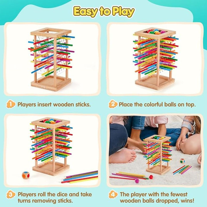 Skanto | Educational 3i1 Tre Ball og Stang Ferdighetspill