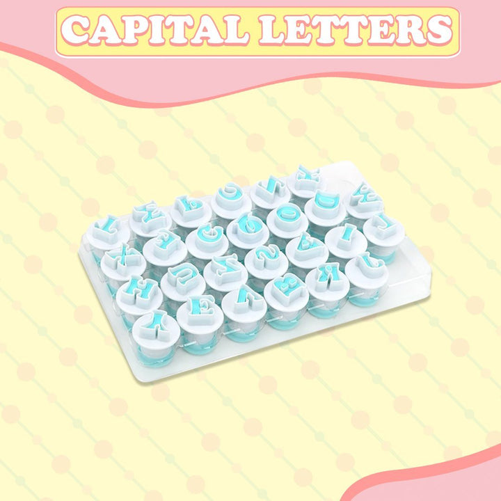 Alphabet Fondant Plunger Cutter | Skanto