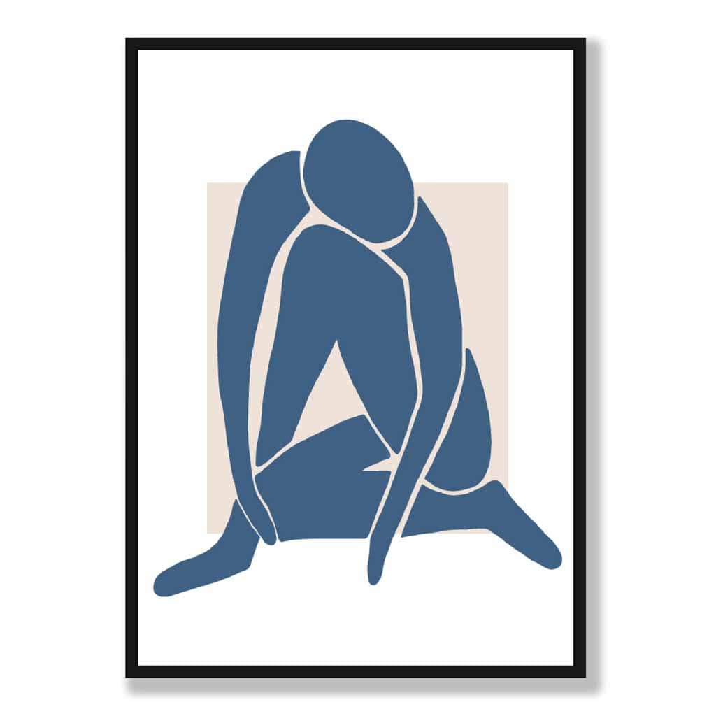 Veggmaleri nr. 2: Blå akt, inspirert av Matisse