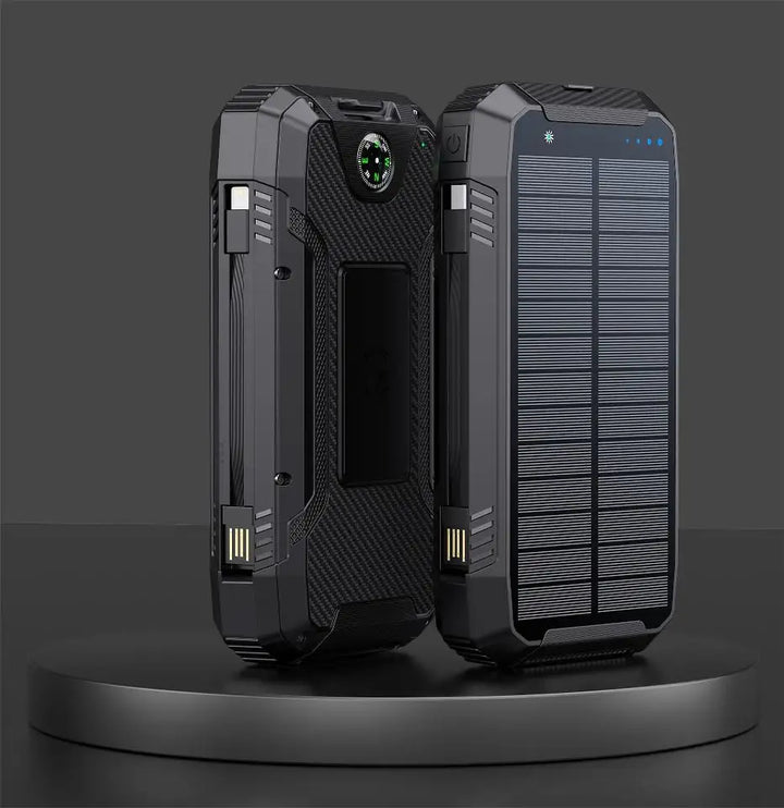 Skanto | 30000mAh Solenergi Lader Trådløs Vanntett Power Bank Ekstern