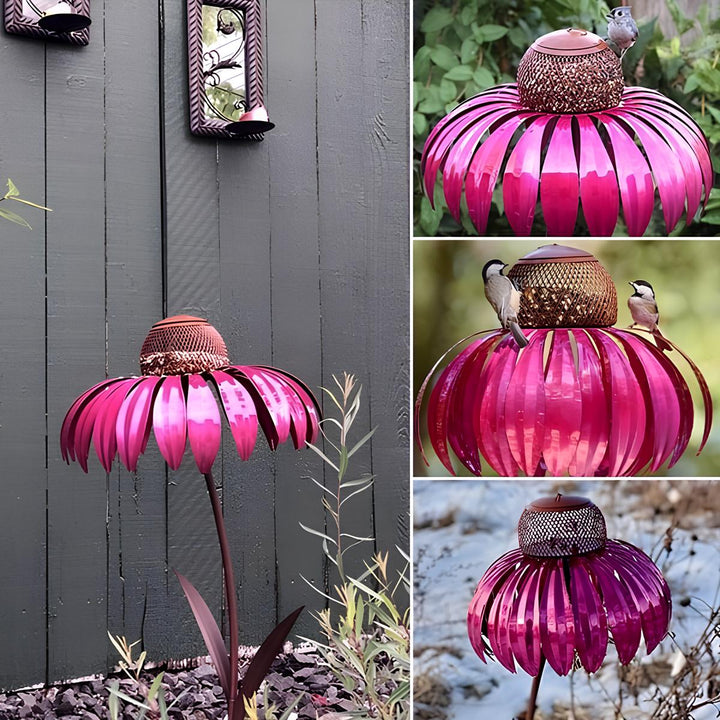 Skanto | BloomFeast – Elegant kjegleformet mater som blander seg med hageblomster.