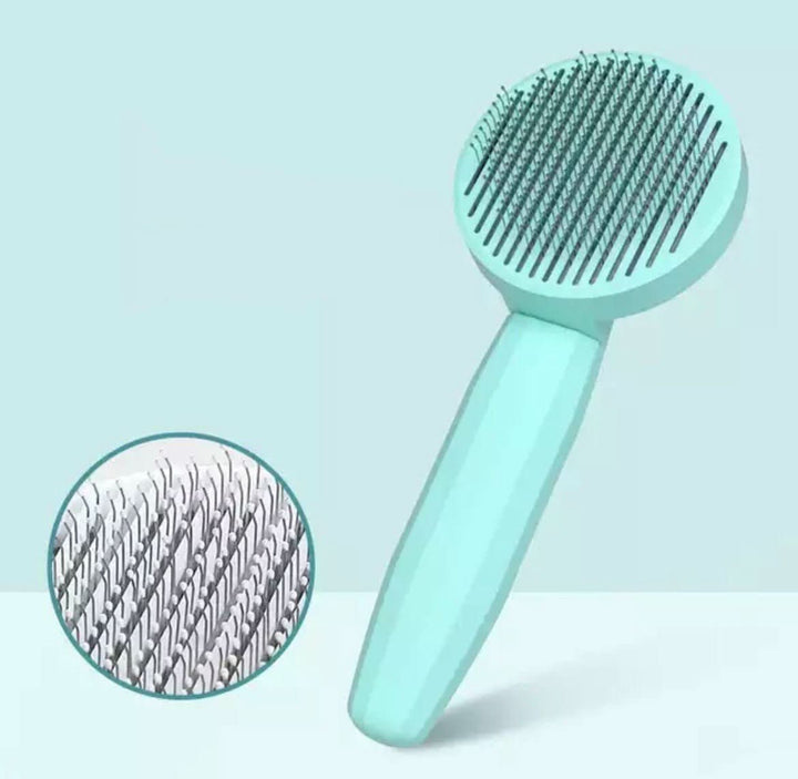 Skanto | SELFCLEAN BØRSTE – Selvrensende kattbørste for mindre hårtap & ren pels