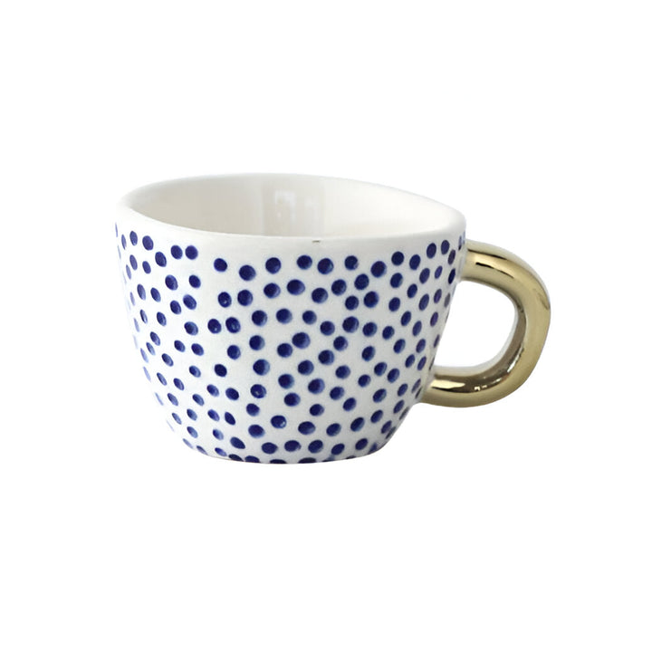 Keramisk krus med geometrisk design – Stilig og moderne | Ideell for kaffe eller te