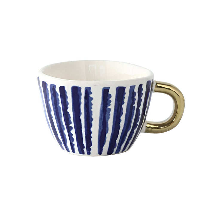 Keramisk krus med geometrisk design – Stilig og moderne | Ideell for kaffe eller te