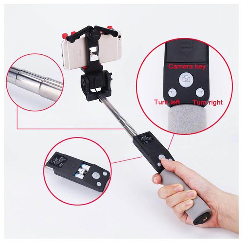 Skanto | Selfie Stang "Image Arc" med 360° Rotasjon & Bluetooth Fjernkontroll