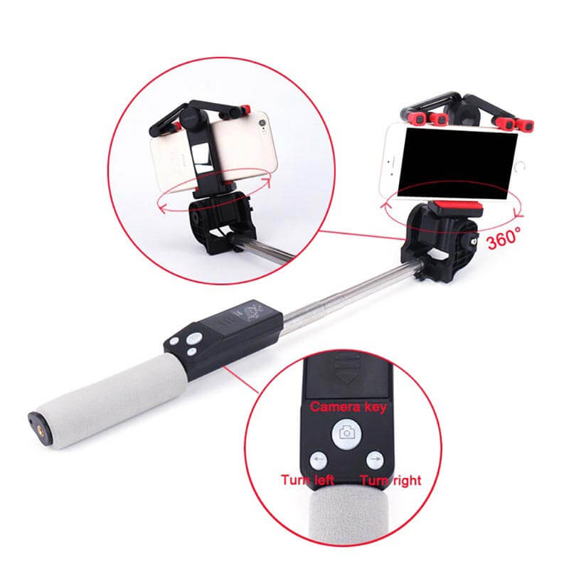 Skanto | Selfie Stang "Image Arc" med 360° Rotasjon & Bluetooth Fjernkontroll