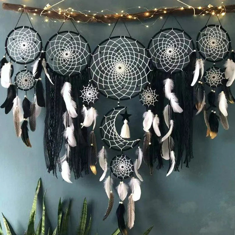 Skanto | Makrame Fjær Boho Veggdekor