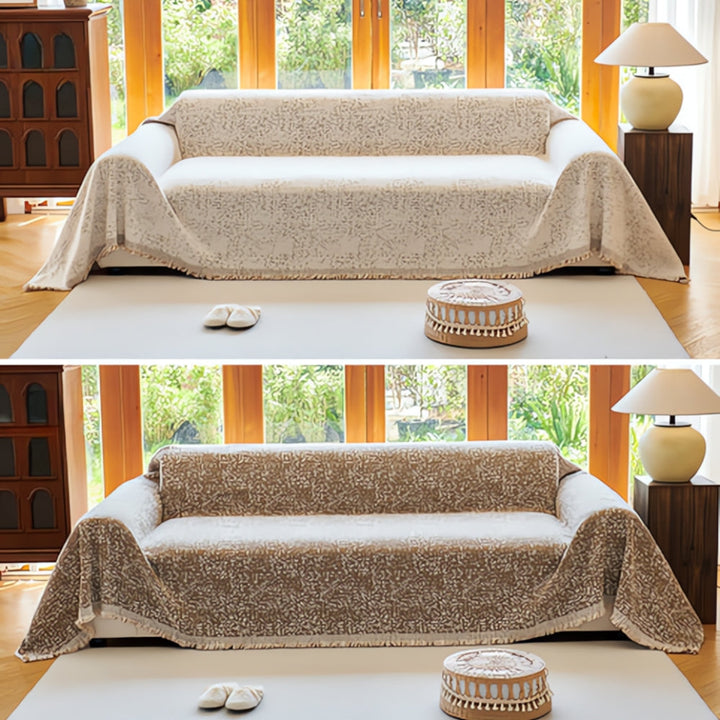 Skanto | Moderne Boho Bomull Sofa Deksel Vendbar Design