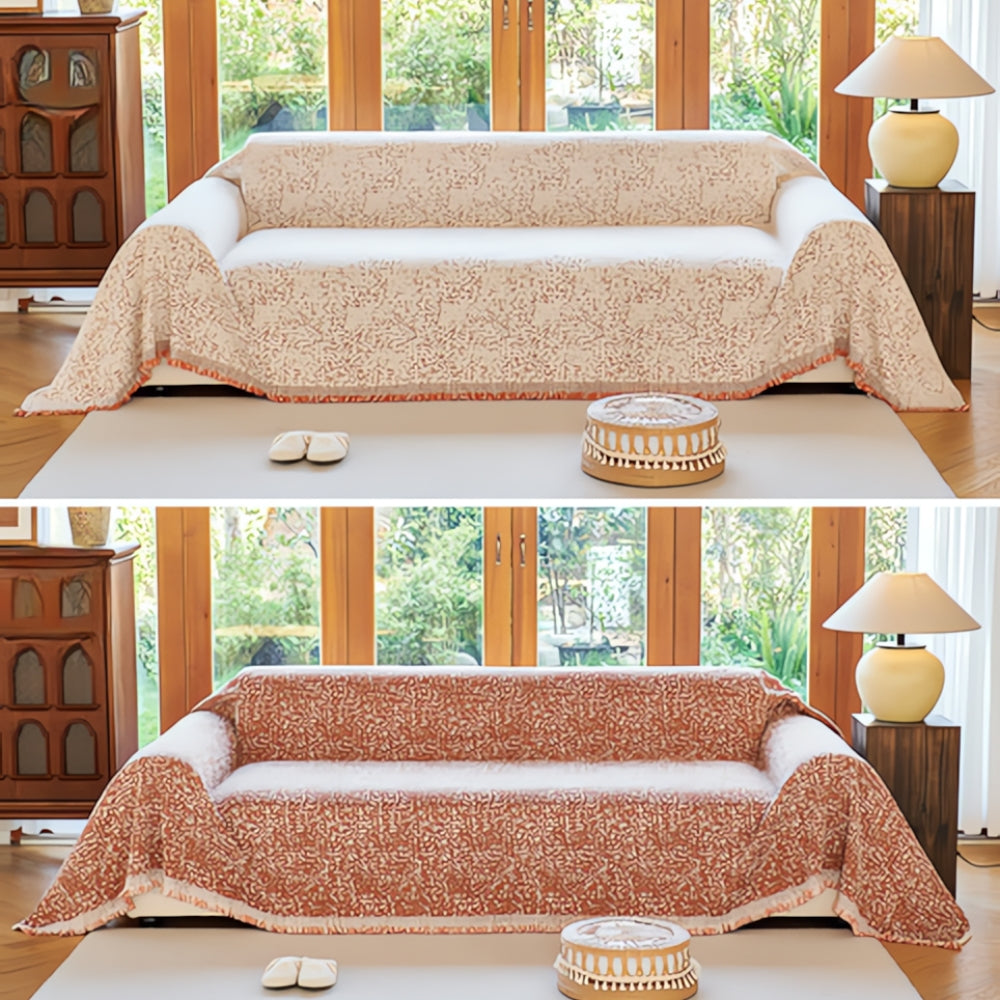 Skanto | Moderne Boho Bomull Sofa Deksel Vendbar Design