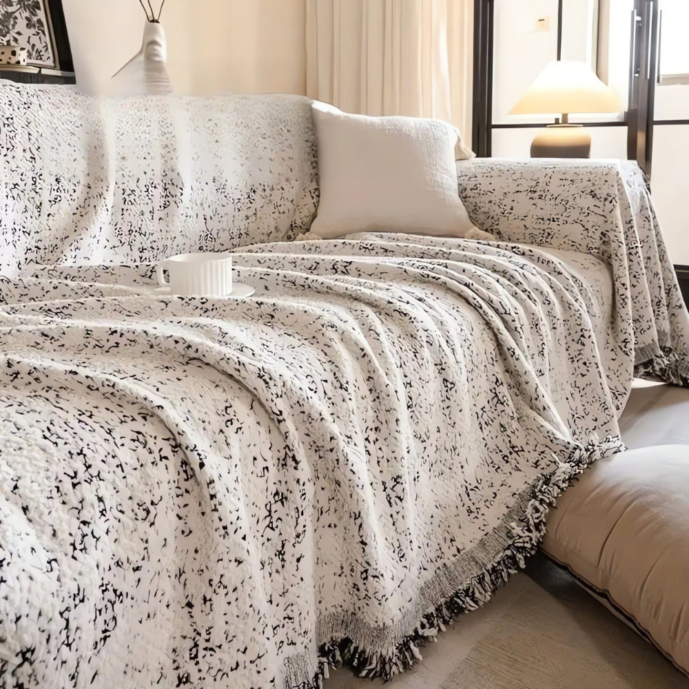 Skanto | Moderne Boho Bomull Sofa Deksel Vendbar Design