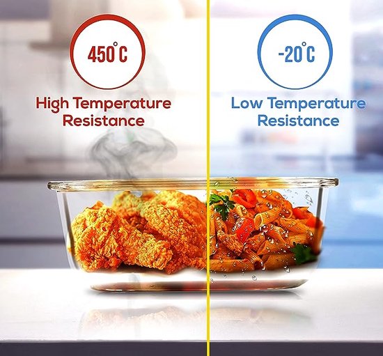 Frendorf | Borosilikatglass Lunsjboks - GlassGuard Bento