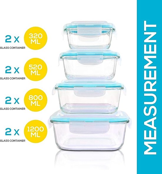 Frendorf | Borosilikatglass Lunsjboks - GlassGuard Bento