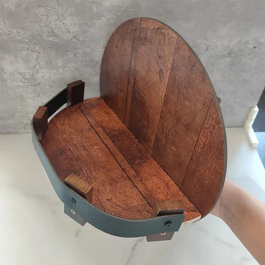 Regal für Bourbon-Whiskeyfässer – Rustikale Baraccessoires