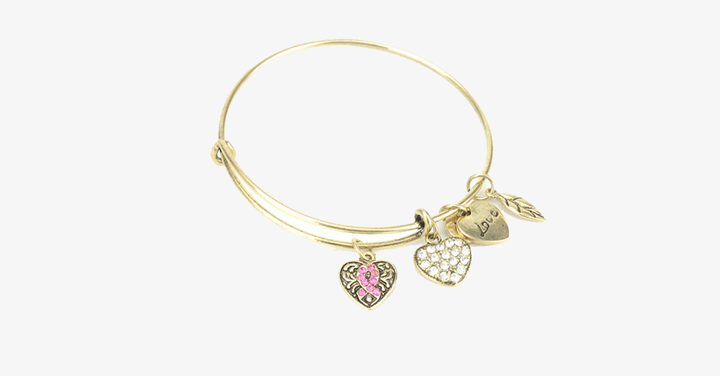 Skanto | Rosa Sløyfe Charm Armbånd