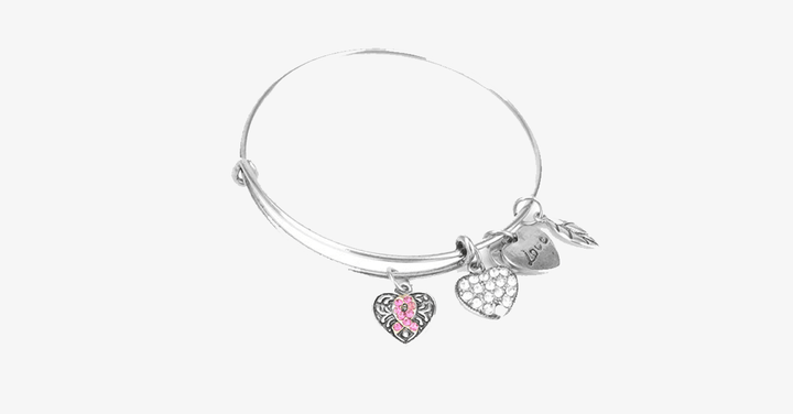 Skanto | Rosa Sløyfe Charm Armbånd