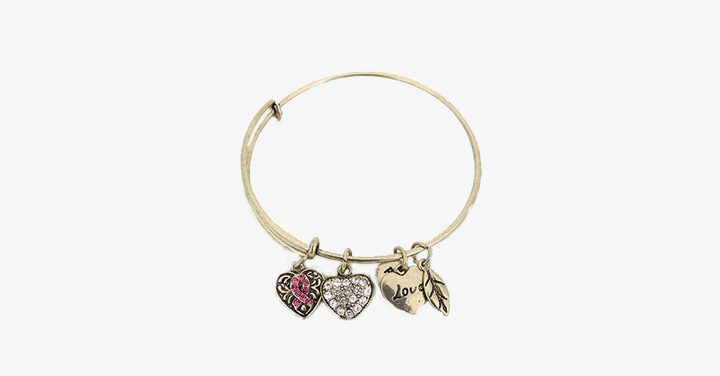 Skanto | Rosa Sløyfe Charm Armbånd