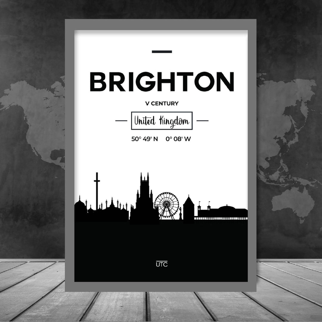 Brightons skyline-bybildetrykk