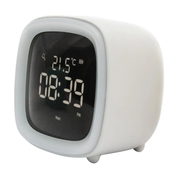 Skanto | BunnyGlow - LED Vekkerklokke – Nattlampe med Digital Skjerm & Timer