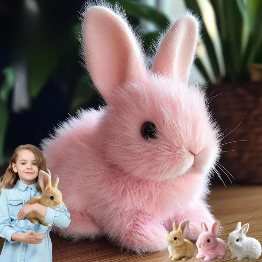 Skanto | BunnyLoom Interaktiv Plush | Realistisk hoppende kaninleke for barn