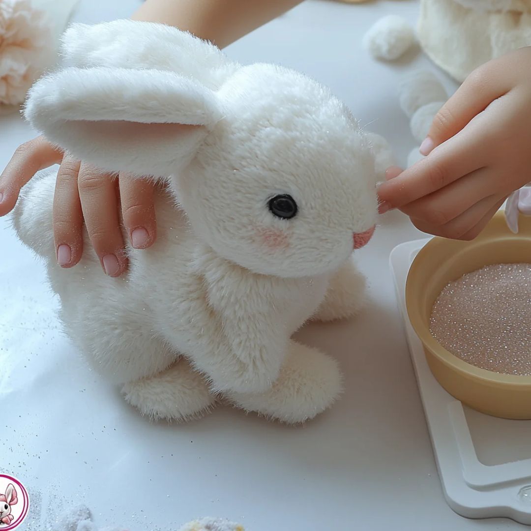 Skanto | BunnyLoom Interaktiv Plush | Realistisk hoppende kaninleke for barn