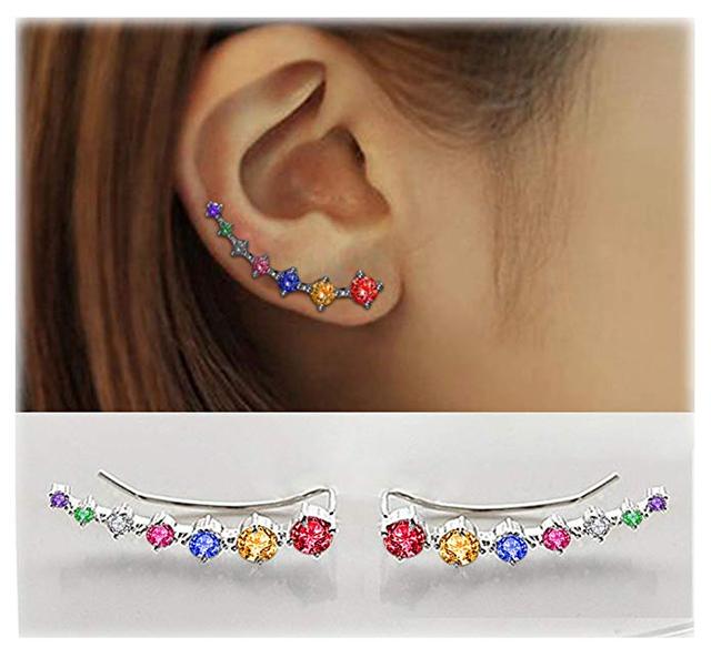 Skanto | Glamour | Skinnende Zirkon 925 Sterling Sølvørering