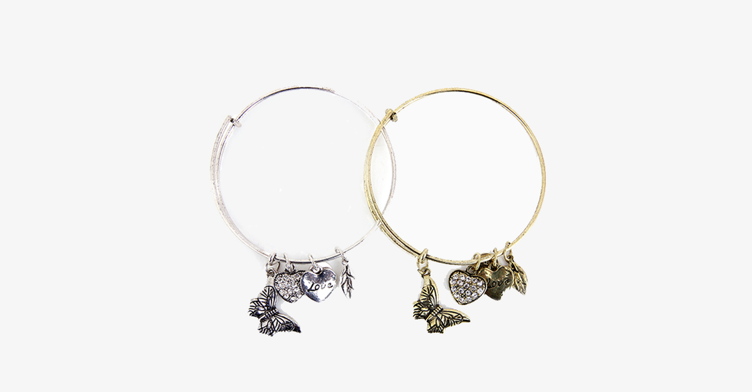 Skanto | Butterfly Love Charm Bracelet