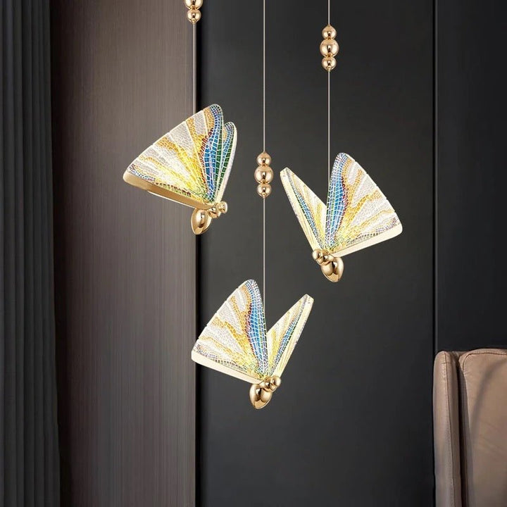 Skanto | FlareWing – Kunstnerisk sommerfuglformet LED pendellampe