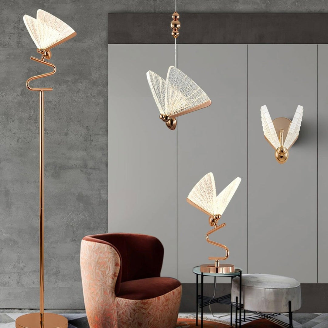 Skanto | FlareWing – Kunstnerisk sommerfuglformet LED pendellampe