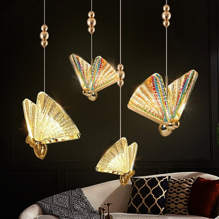 Skanto | FlareWing – Kunstnerisk sommerfuglformet LED pendellampe