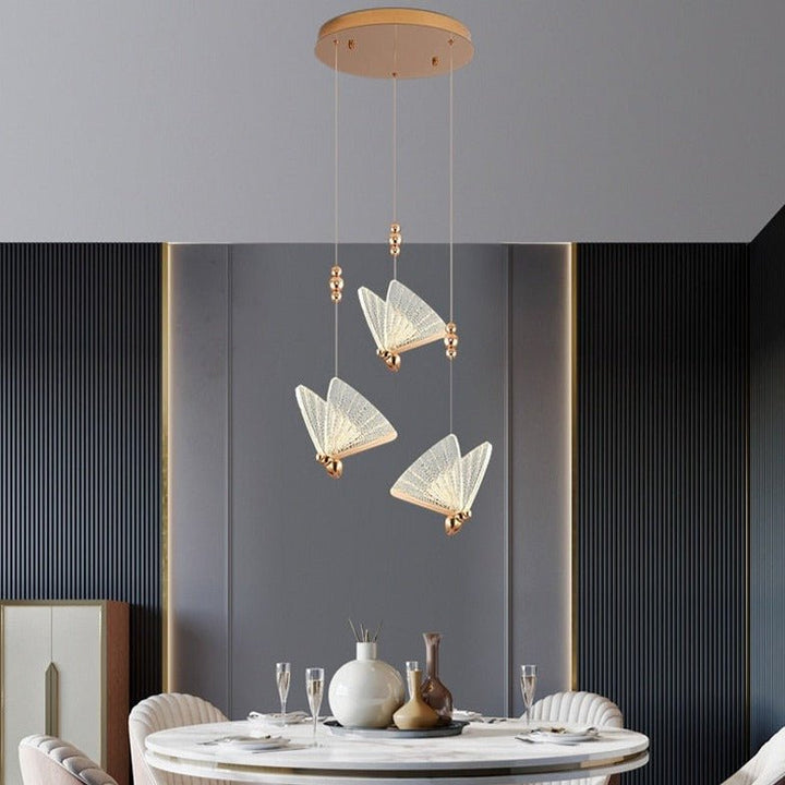Skanto | FlareWing – Kunstnerisk sommerfuglformet LED pendellampe