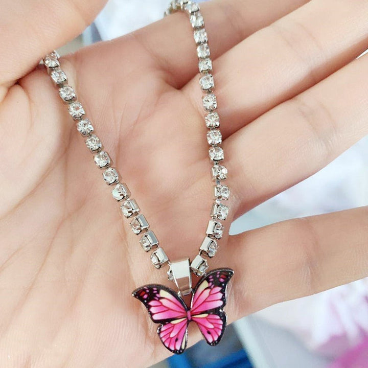 Skanto | Butterfly Rhinestone Anklet