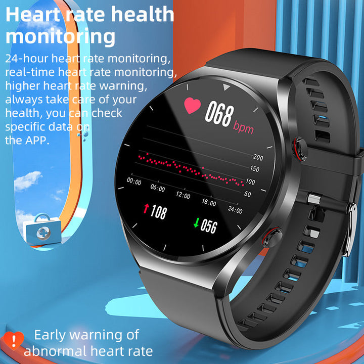 Skanto | One-Click Blodsukker | Blod Glukose Blodtrykk EKG | EKG HRV Hjertefrekvensmonitor Helse Smartklokke