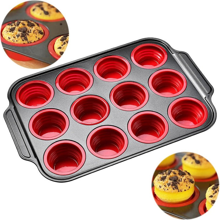 Skanto | Pressemelding Silikon Muffinform med stabil metallramme