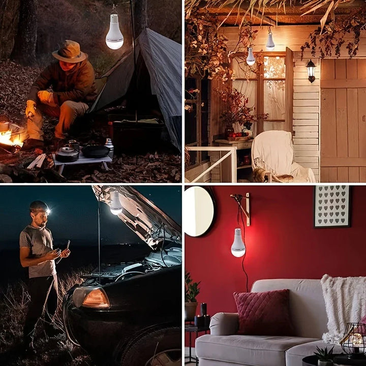 Skanto | Sollys med solcellepanel – Energisparende LED-lampe for innendørs og utendørs bruk
