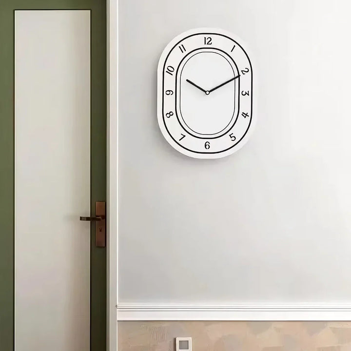 Skanto | Kreativ Minimalistisk Hvit Veggklokke