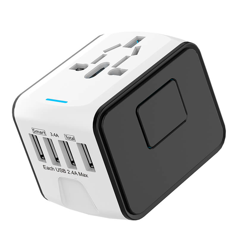 Universell 100V-220V smart reiseadapter spenningsomformer