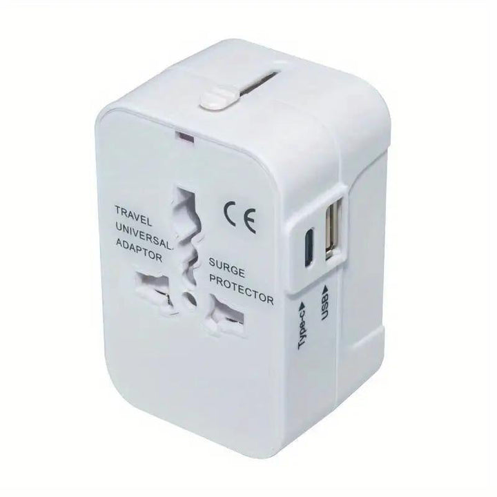 Universell reiseadapter med doble USB-porter | Skanto