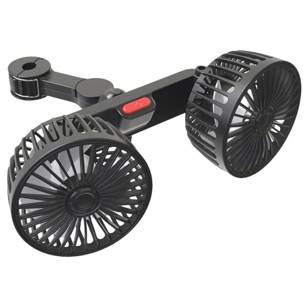 Dual Head USB Bilvifte med 360° Rotasjon for 12V/24V Kjøretøy | Skanto