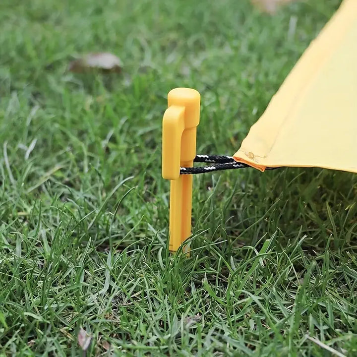 Skanto | Plast Teltplugger med Kroker – Camping Teltplugger for Presenninger og Baldakiner