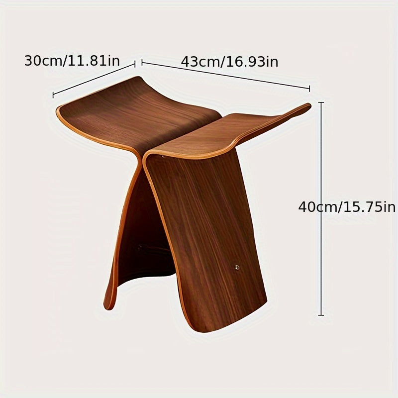 Skanto | Elegant Butterfly Stool – Tidøst Design for Stue og Inngang