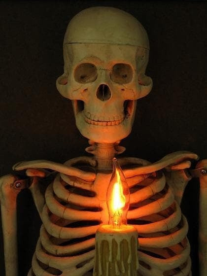 Skanto | Haunted house hodeskalle halloween dekorasjon